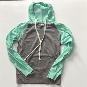 Ocean Drive Mint and Gray Hoodie
